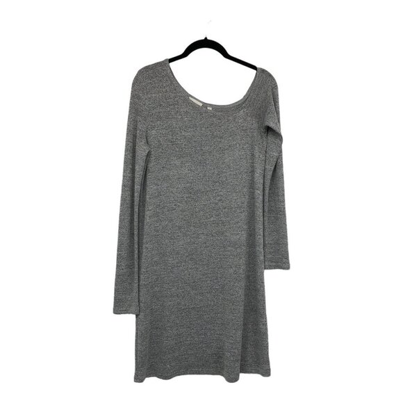 Aritzia Wilfred Free Grey Brinkley Dress Reposa Off One Shoulder Mini Dress S - Picture 16 of 16